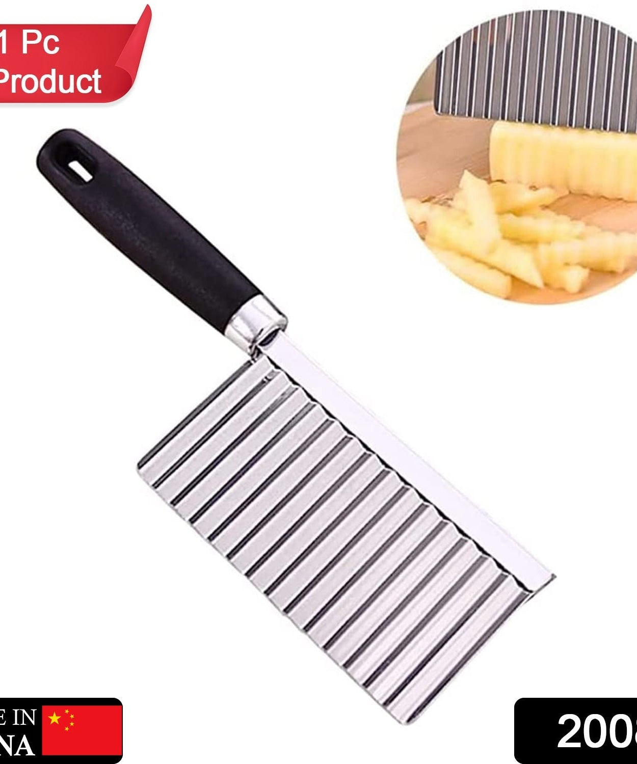 Stainless Steel Crinkle Cutter Knife for Salad and Vegetables