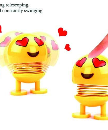 Emoticon smiling face spring figure