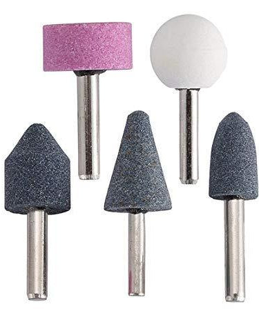 Mounted abrasive stones, multicolour pack.