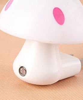 Multicolor night sensor mushroom lamp.