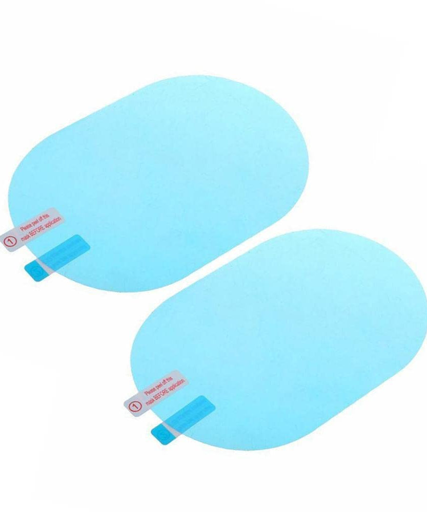 Anti-fog rearview mirror film for clear vision