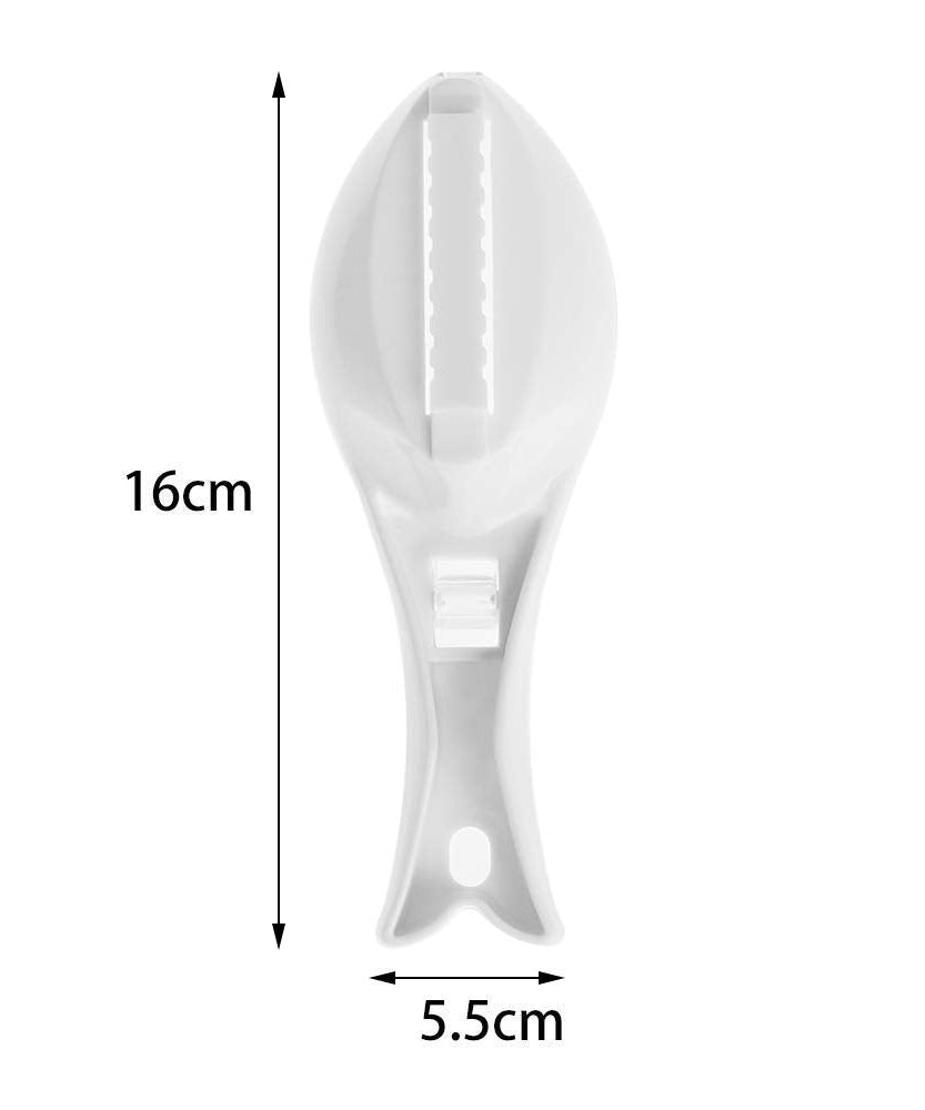Kitchen tool for removing fish scales and peeling skin.