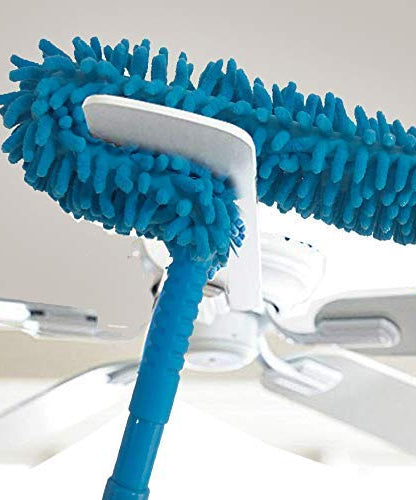 Microfiber cleaning duster for fans
