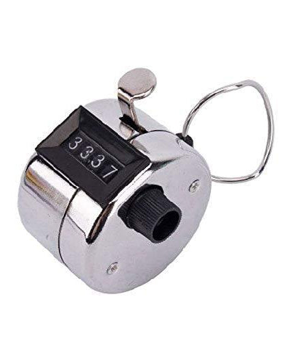 Handheld clicker counter with adjustable 4-digit display