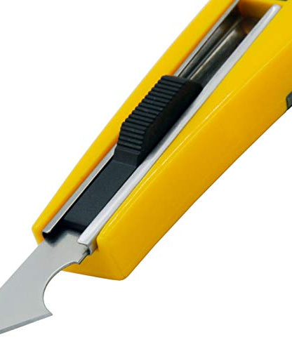 Acrylic plastic cutter with a hook knife blade.