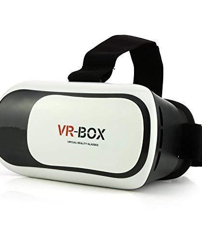 VR glasses with adjustable straps and lens settings