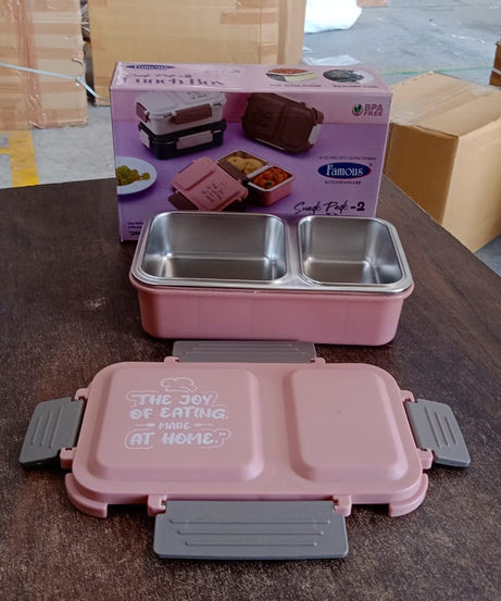 BPA-Free Snack Pack-2 Lunch Box – 2-Compartment