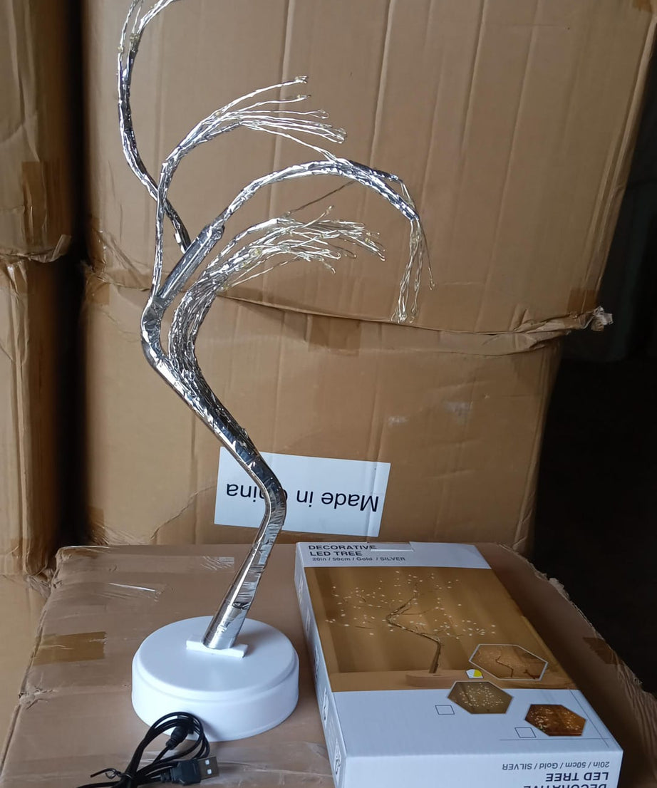 Fairy light birch tree for living room decor