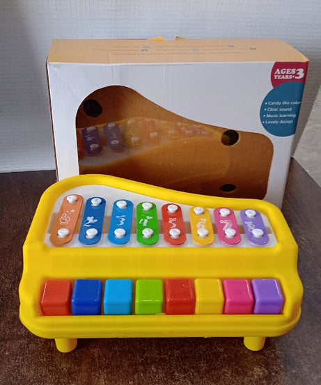 Multi-Function Baby Musical Toy Piano with Xylophone (1 Pc)
