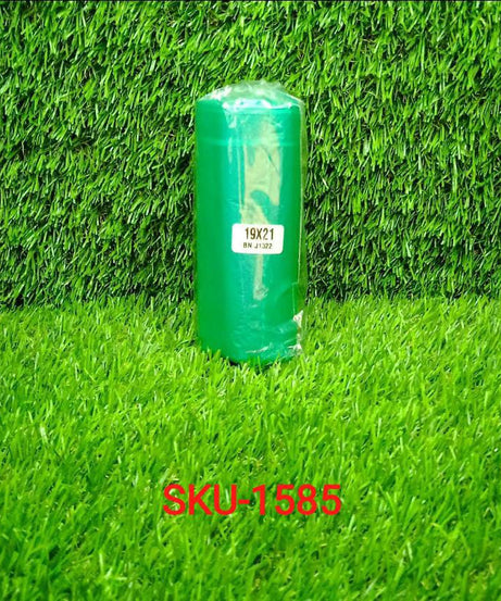 Compact biodegradable green garbage bags for responsible disposal.