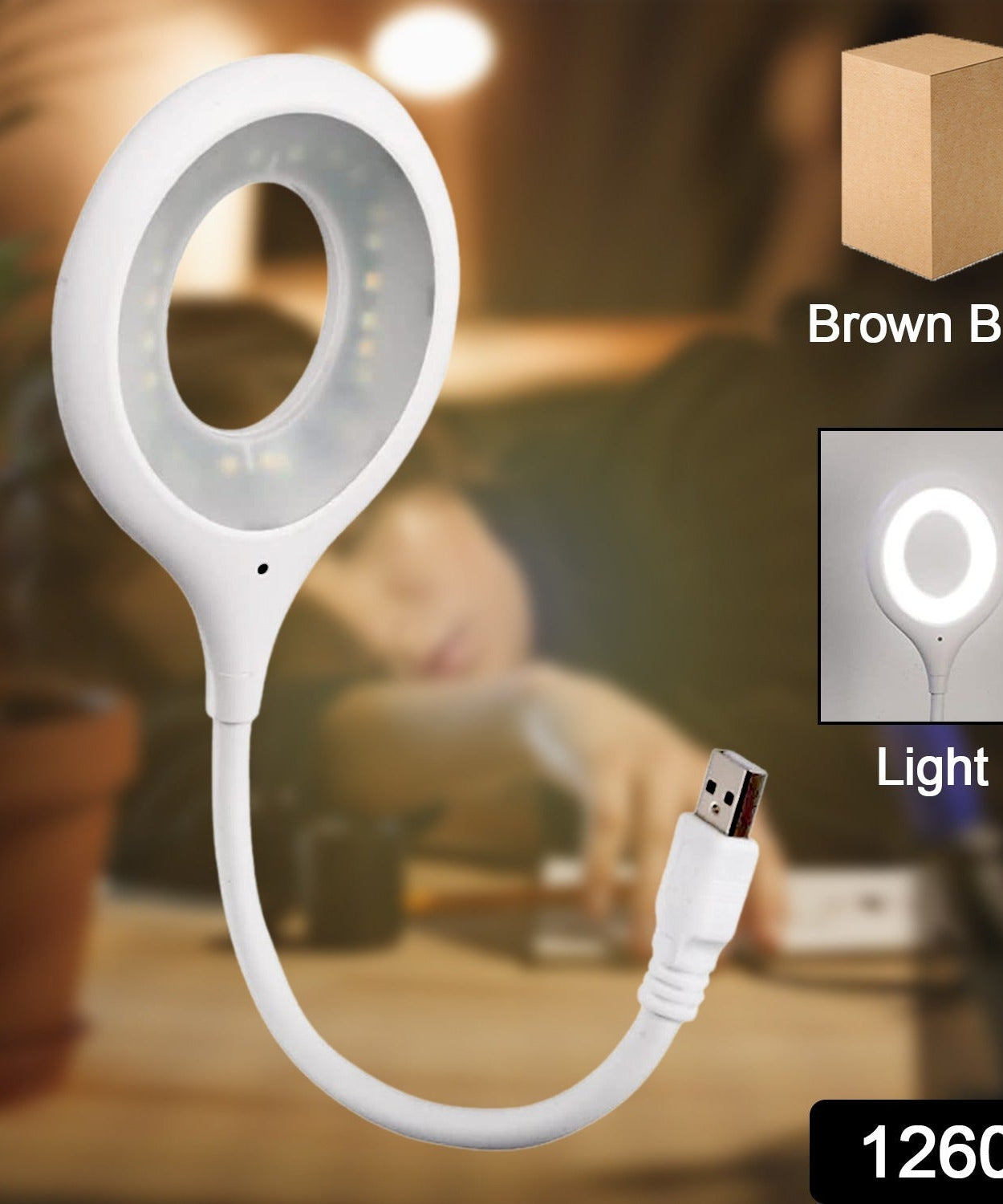 LED USB Light for Laptop, 16 LED Night Lights for Bedroom, Lightweight Small LED Reading Light Lamp with Flexible Neck, Desk Light for Home, Travel, Study, Office (1 Pc)