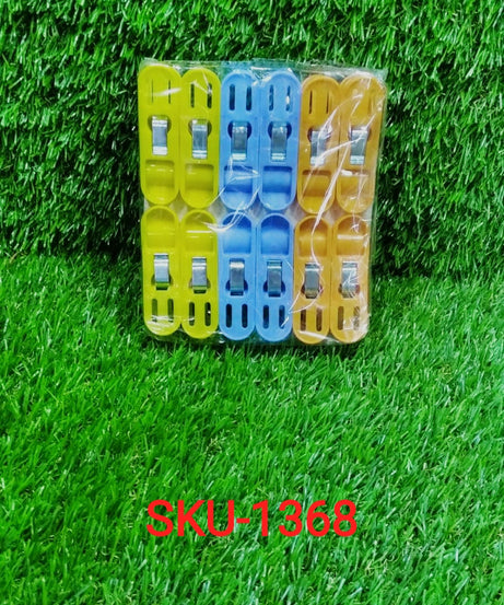 Non-slip cloth drying clips in assorted colors for daily use.