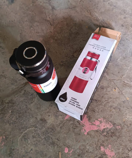 Double Stainless Steel Wall Flask Vacuum Insulated Water Bottle (800 ML)