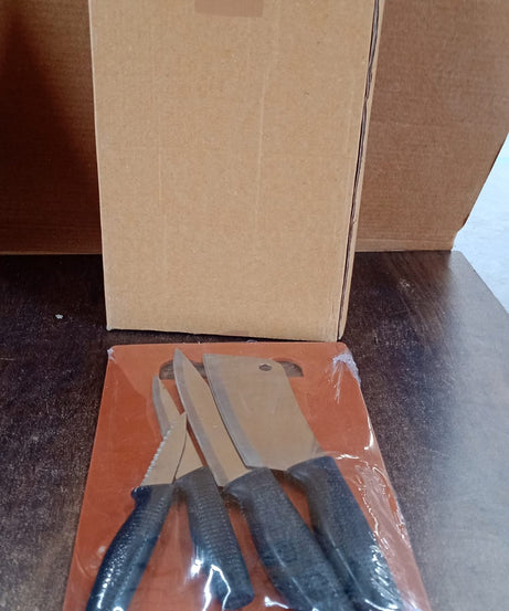 Chopping Board with Knife Set (Pack of 5)