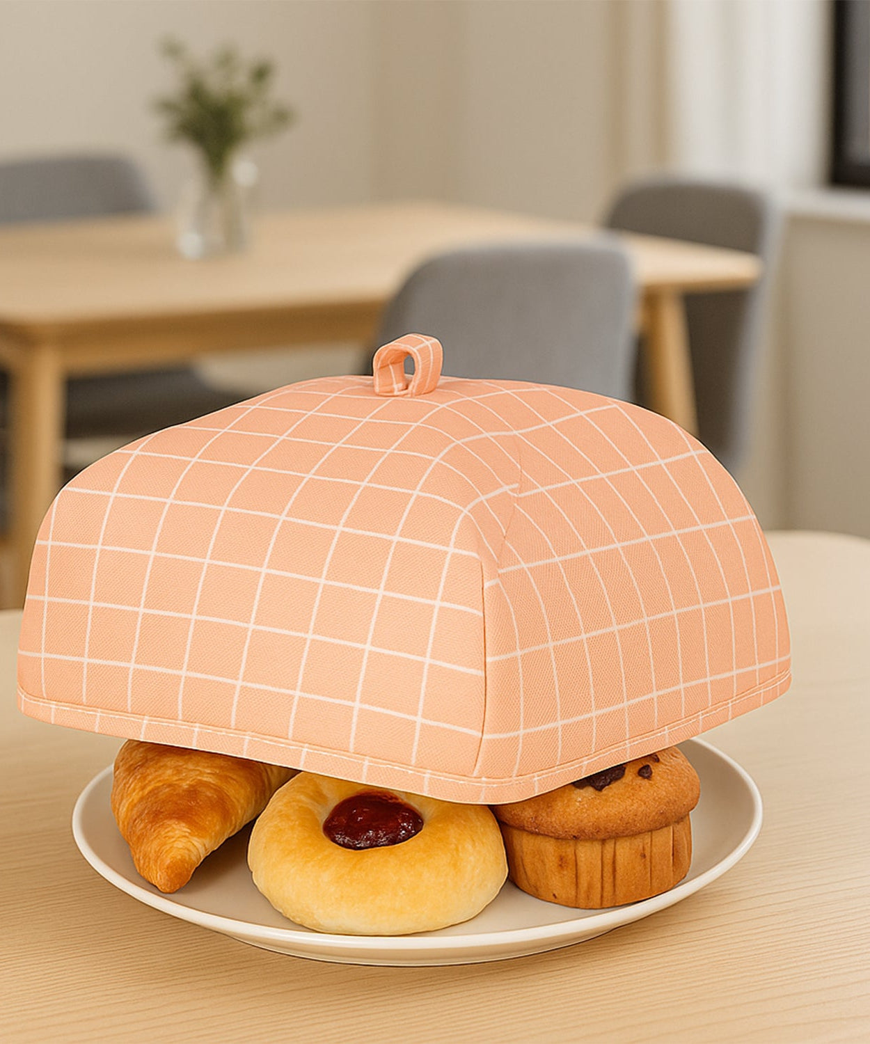 Foldable Food Cover – Anti-Dust & Heat Preservation (20x20 Cm)