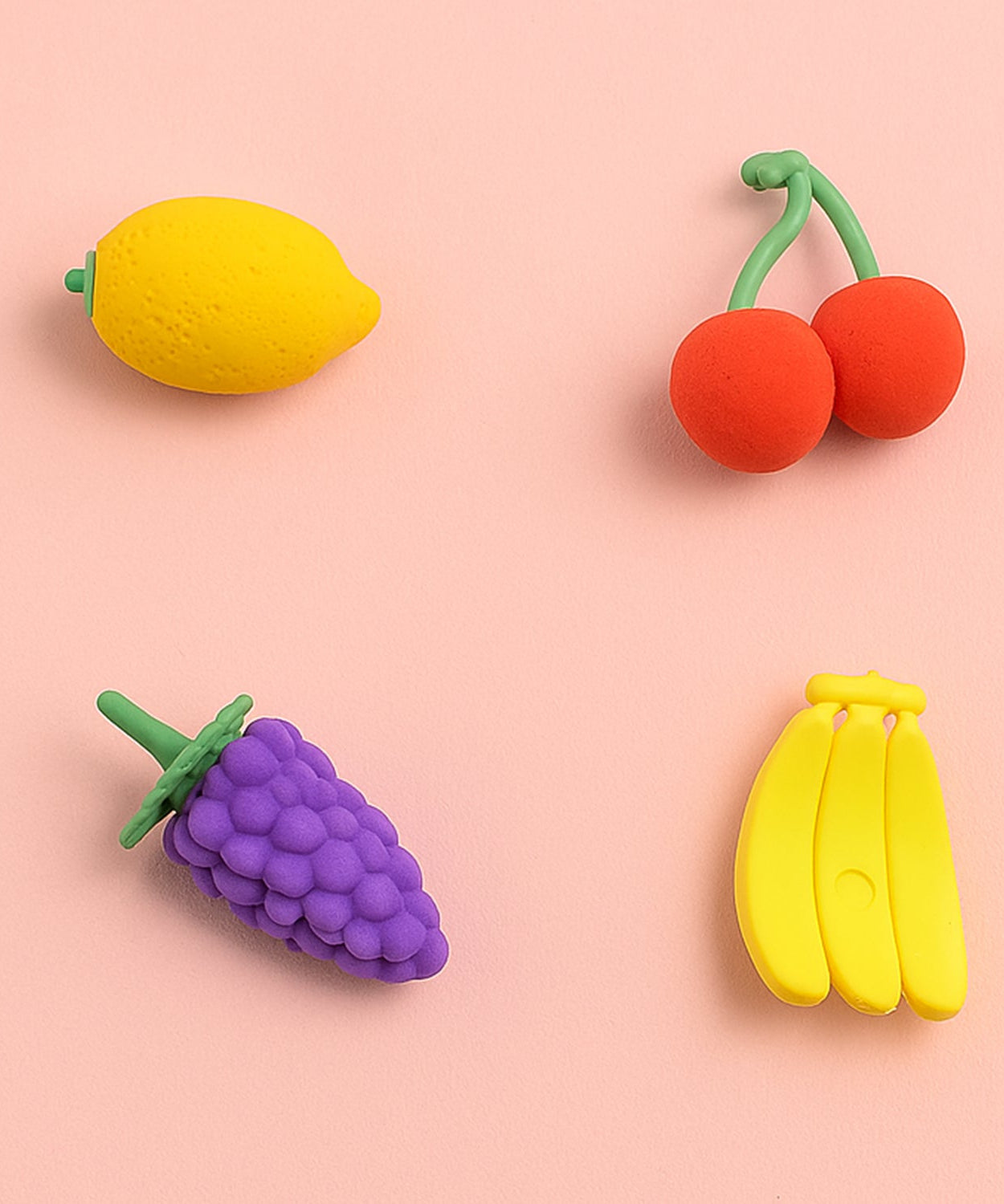 Mini Cute Vegetables and Fruits Erasers or Pencil Rubbers for Kids, 1 Set Fancy & Stylish Colorful Erasers for Children, Eraser Set for Return Gift, Birthday Party, School Prize, 3D Erasers  (4 pc Set)
