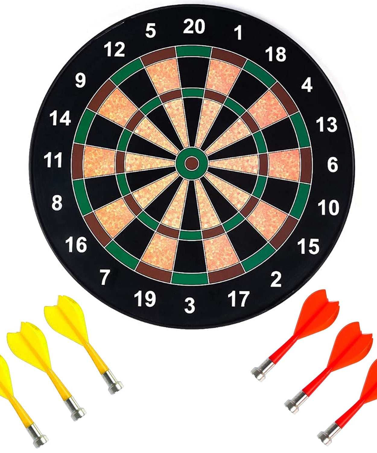 Magnetic dartboard set with portable design for easy storage