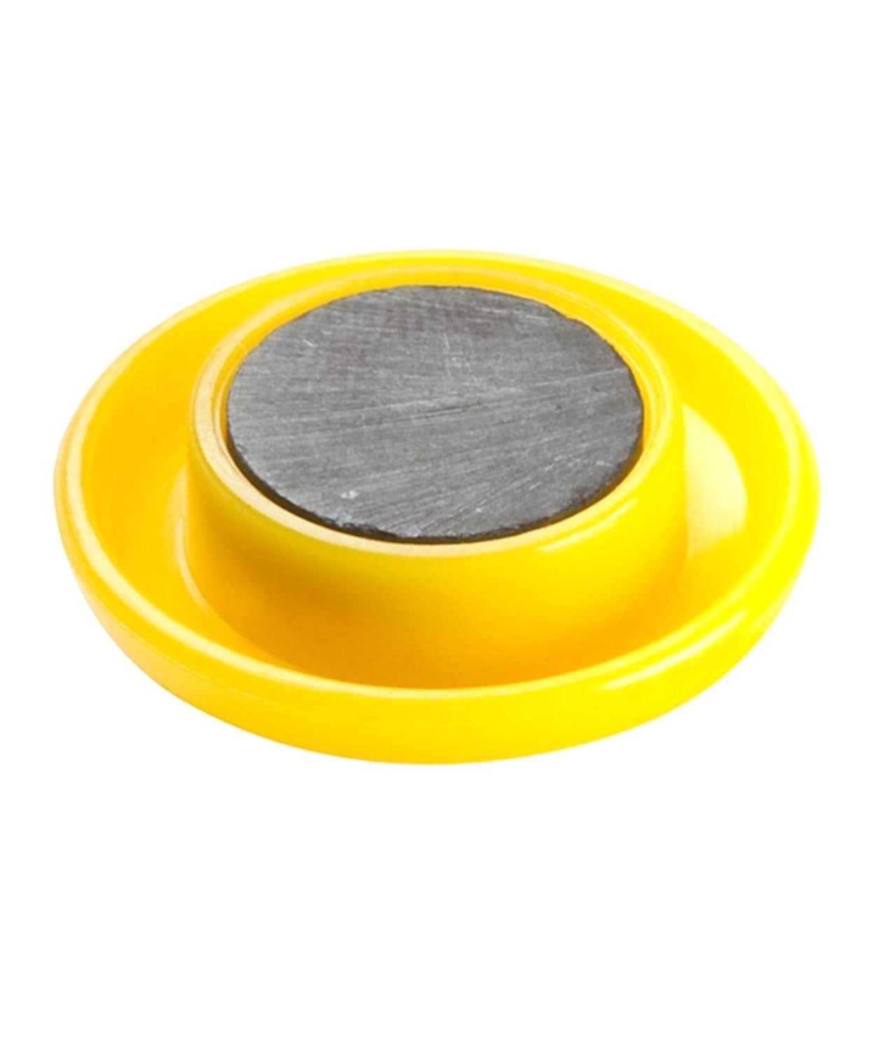 Colorful circular board magnets.