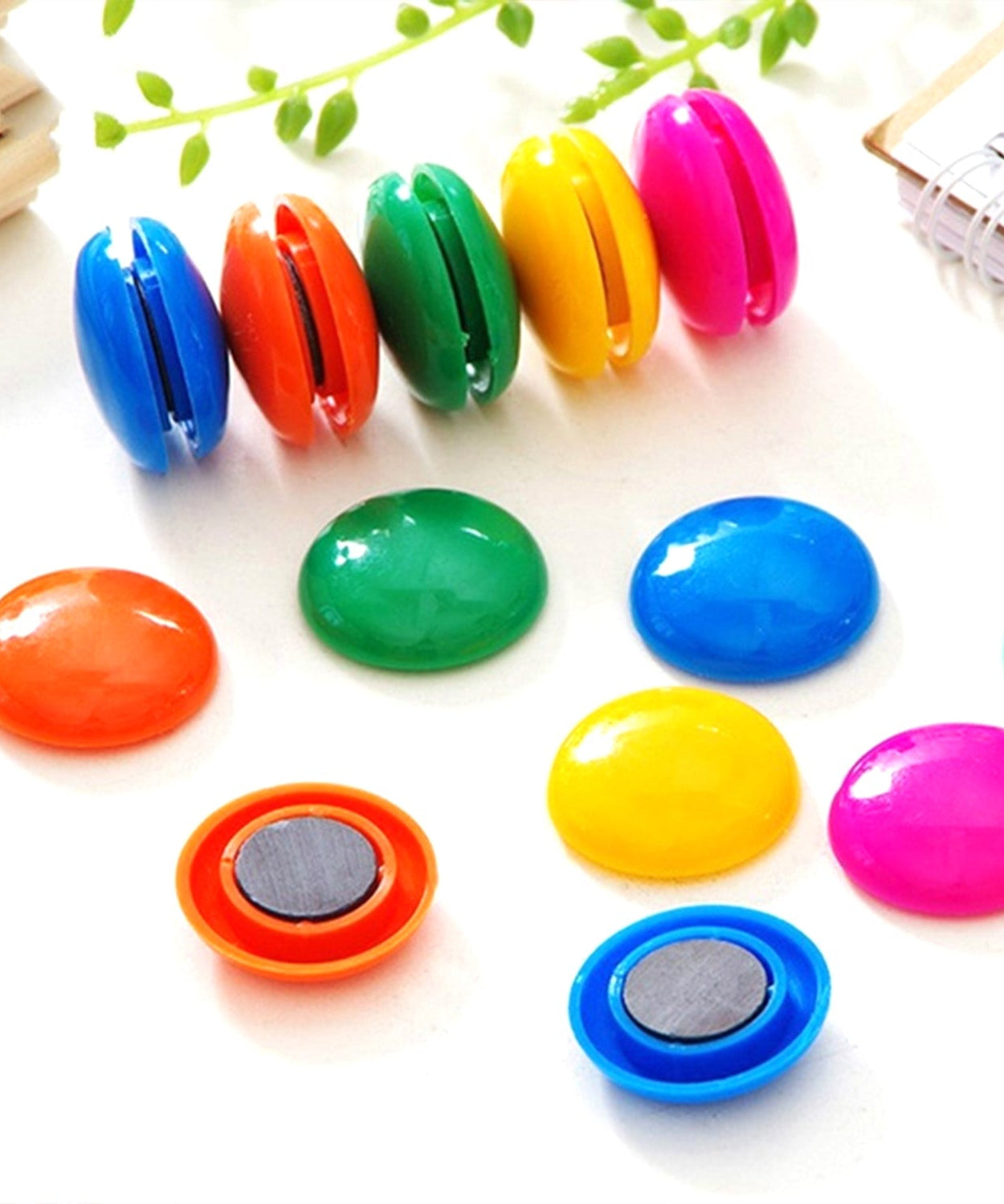 Durable Magnetic Button Set for Kids’ Experiments (10 Pc, Round Shape)