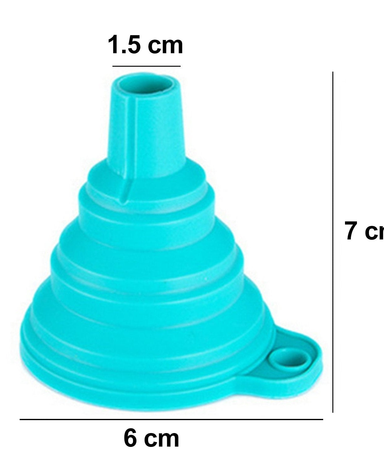 Silicone funnel for oil and juice pouring.