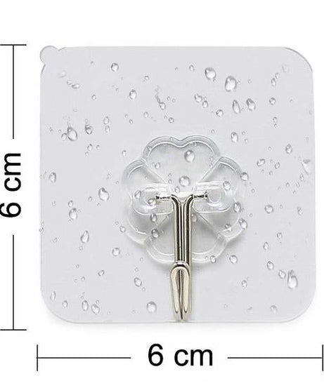 Stainless steel adhesive wall hooks for lightweight hanging