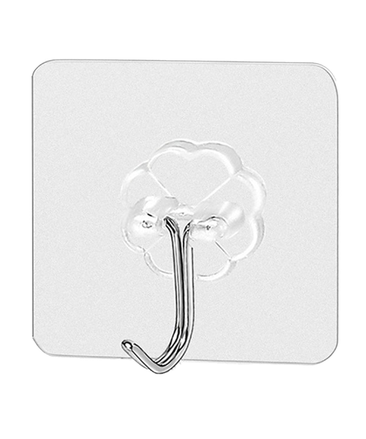 Multipurpose adhesive hooks made of stainless steel for secure hanging