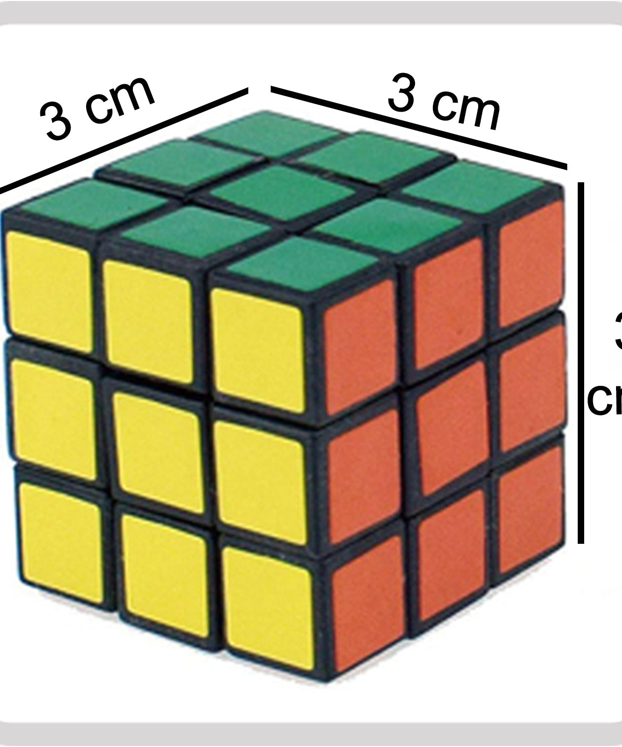 Different angles of high-speed multicolor cubes