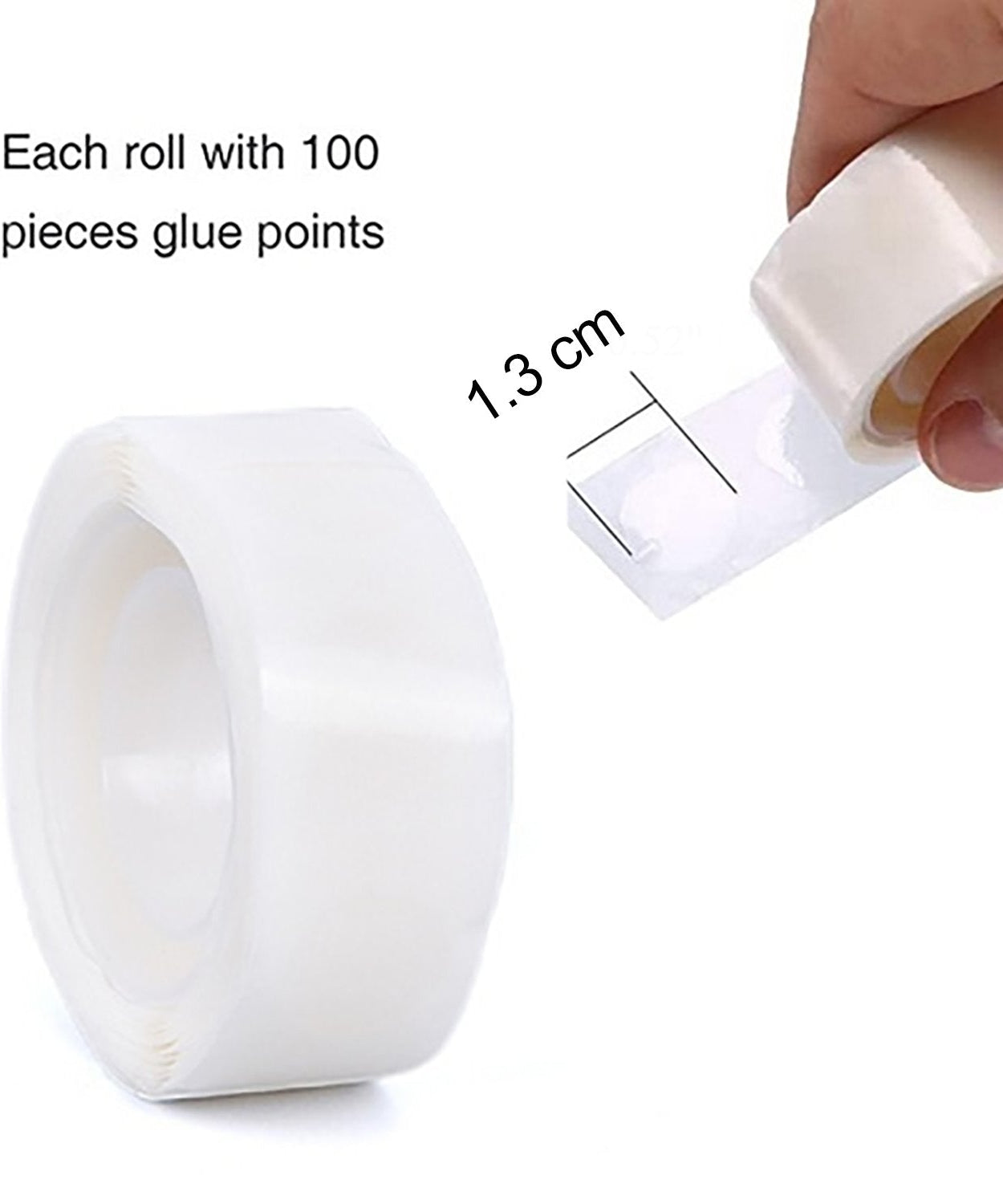 Pack of adhesive glue dots for event decorations