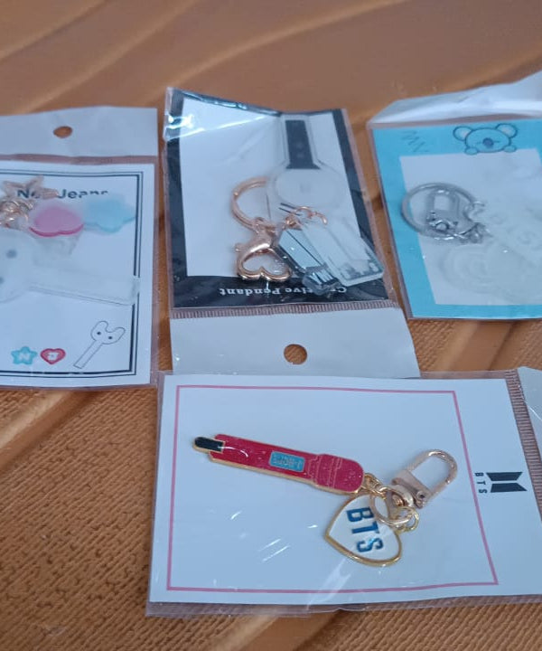 Cute Acrylic and Metal Keychains (1 Pc & mix design)