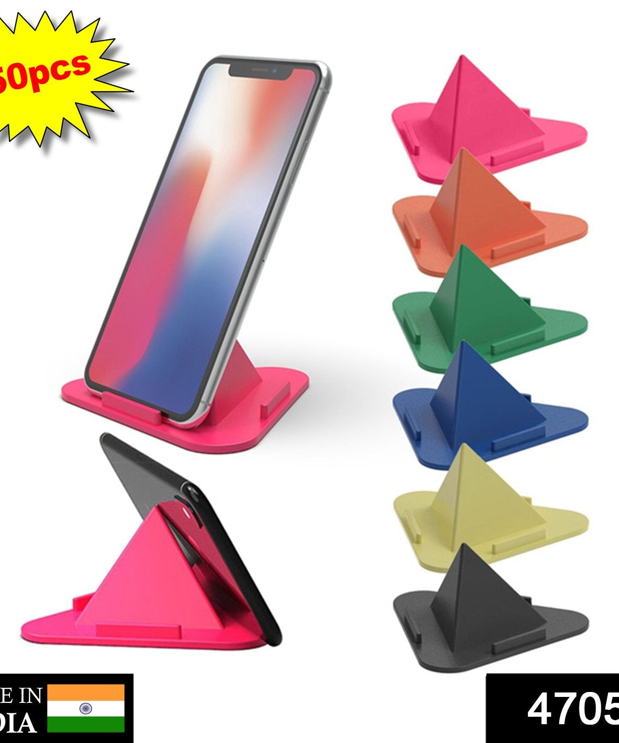 Multi-angle pyramid phone holder