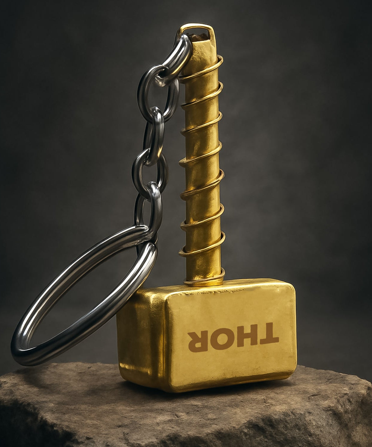 Hammer Shape Metal Keychain (1 Pc)