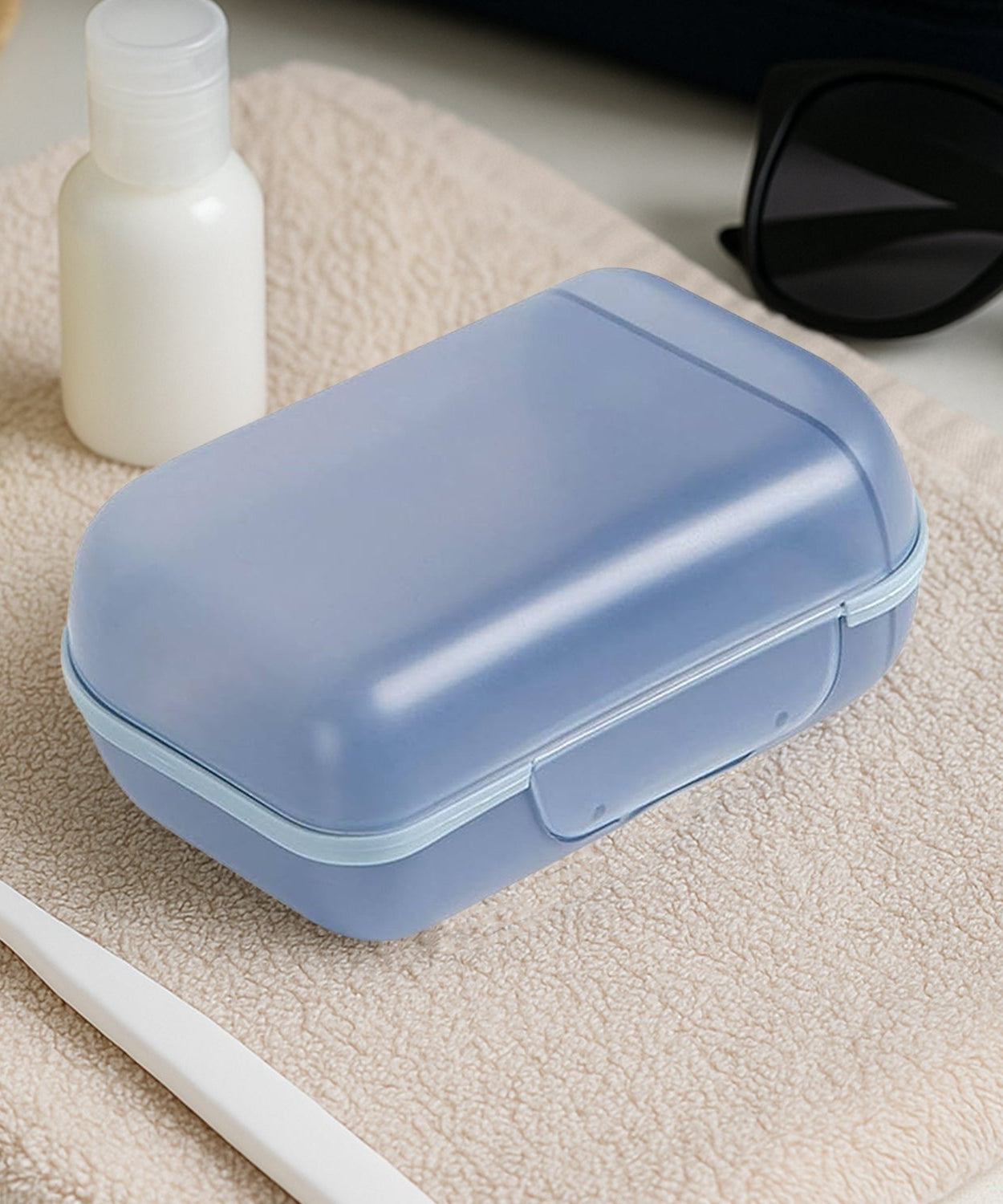 Travel Soap Container, Soap Travel Case with Lid ,Sabudani (1 Pc)