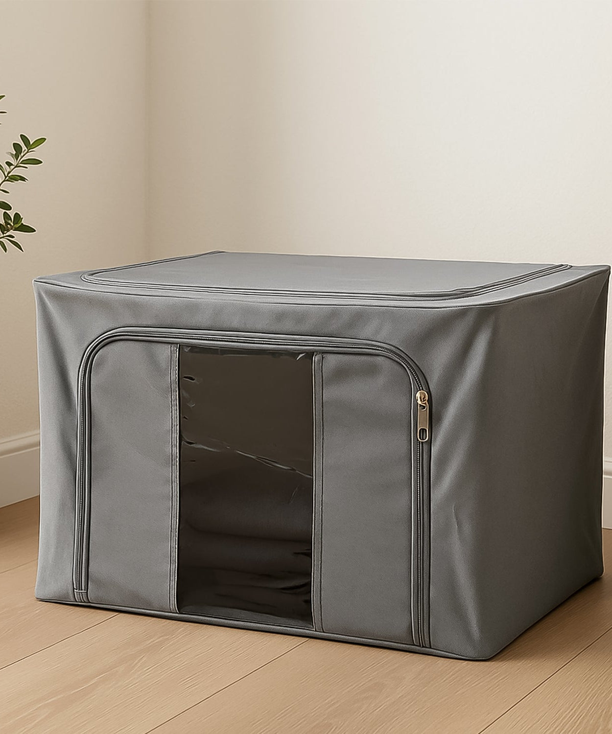 Storage Box with Lid, With Window (50×40 Cm / 1 Pc)