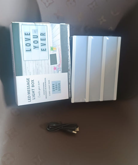 Black Mini A6 Magnetic Cinematic Light Box with 82 Characters and 10 Emojis  (1 Set)