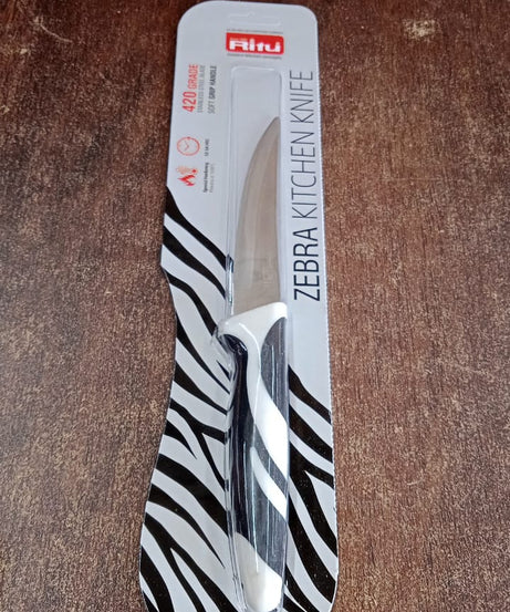 Ritu  Sharp Stainless Steel Blade Zebra Kitchen Knife