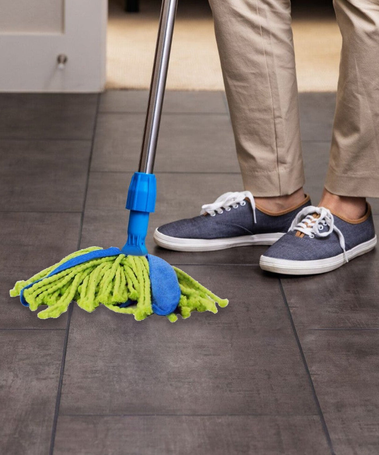 ceiling broom fan ideal for cleaning dusty surfaces and floors.