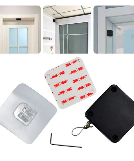 Automatic sensor door closer, installation without punching.