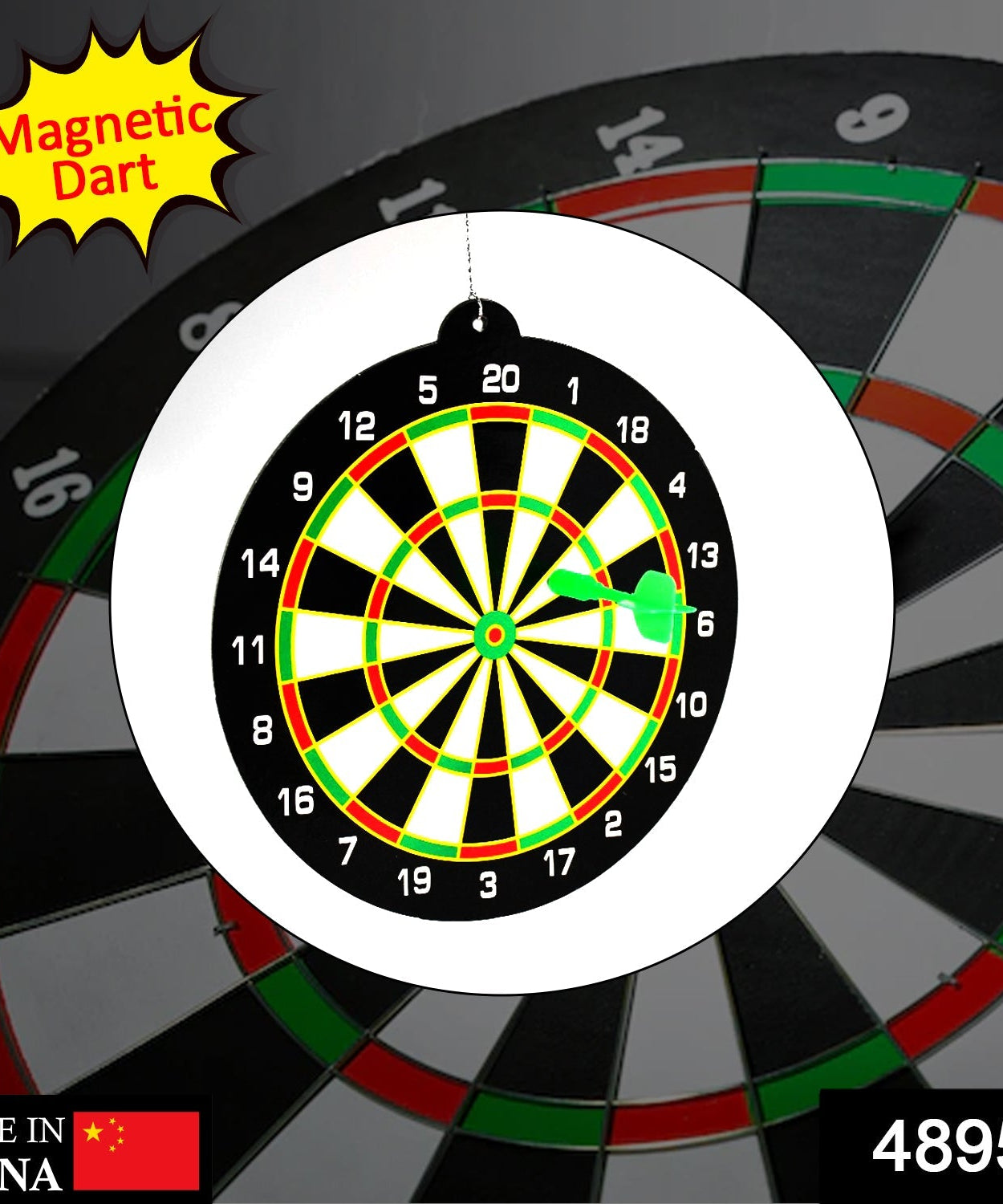 Dartboard with magnet darts for safe play