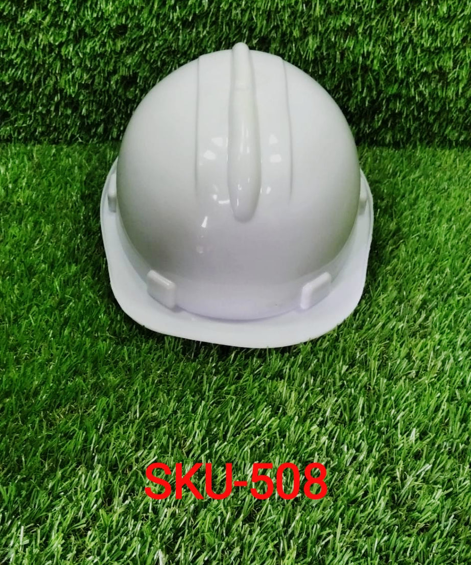 Safety helmet with a focus on its anti-smashing features and sturdy build for construction use