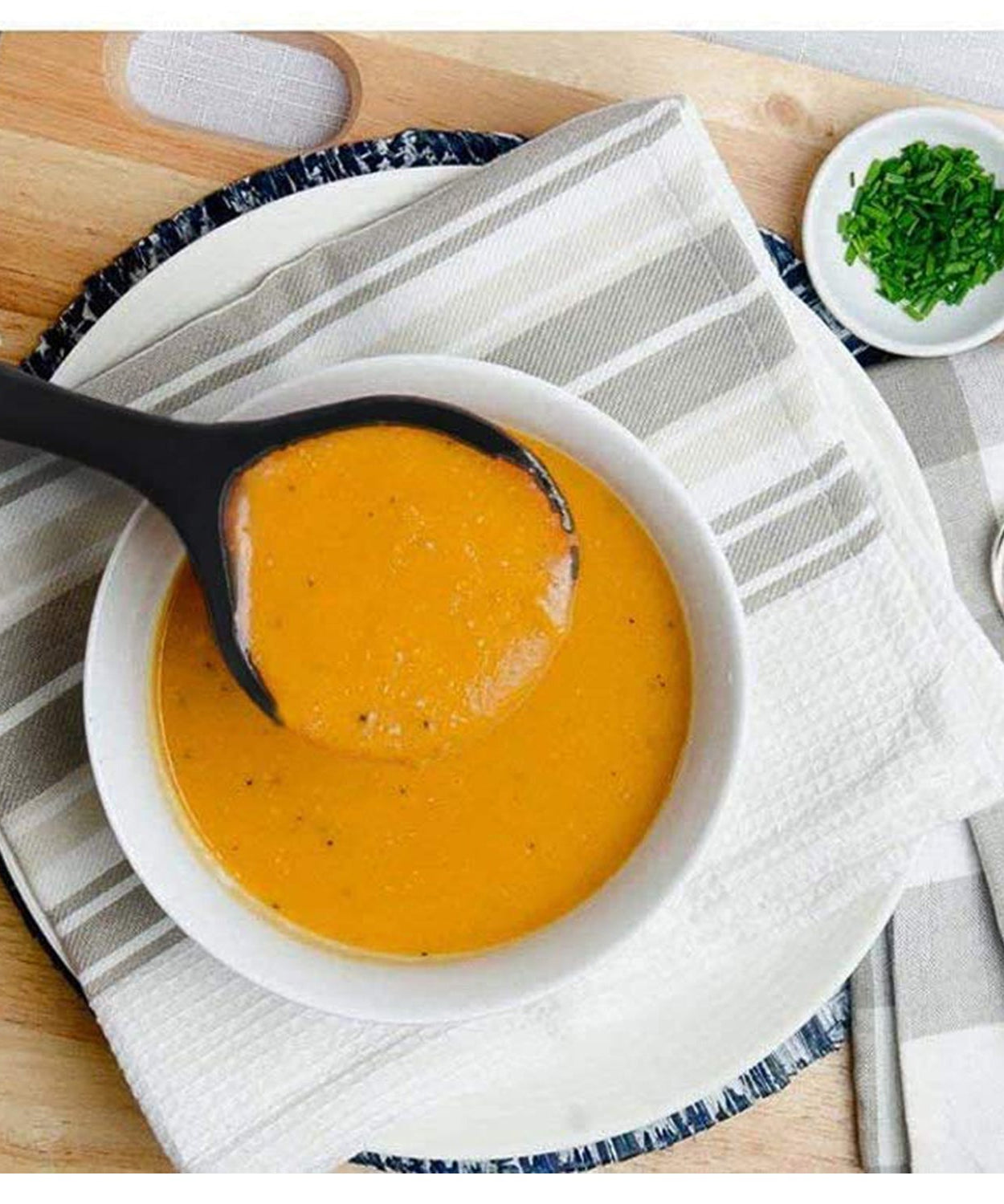 Close-up of non-stick spoon set