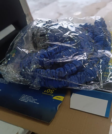 50 Ft Expandable Hose Pipe Nozzle For Garden Wash Car Bike With Spray Gun