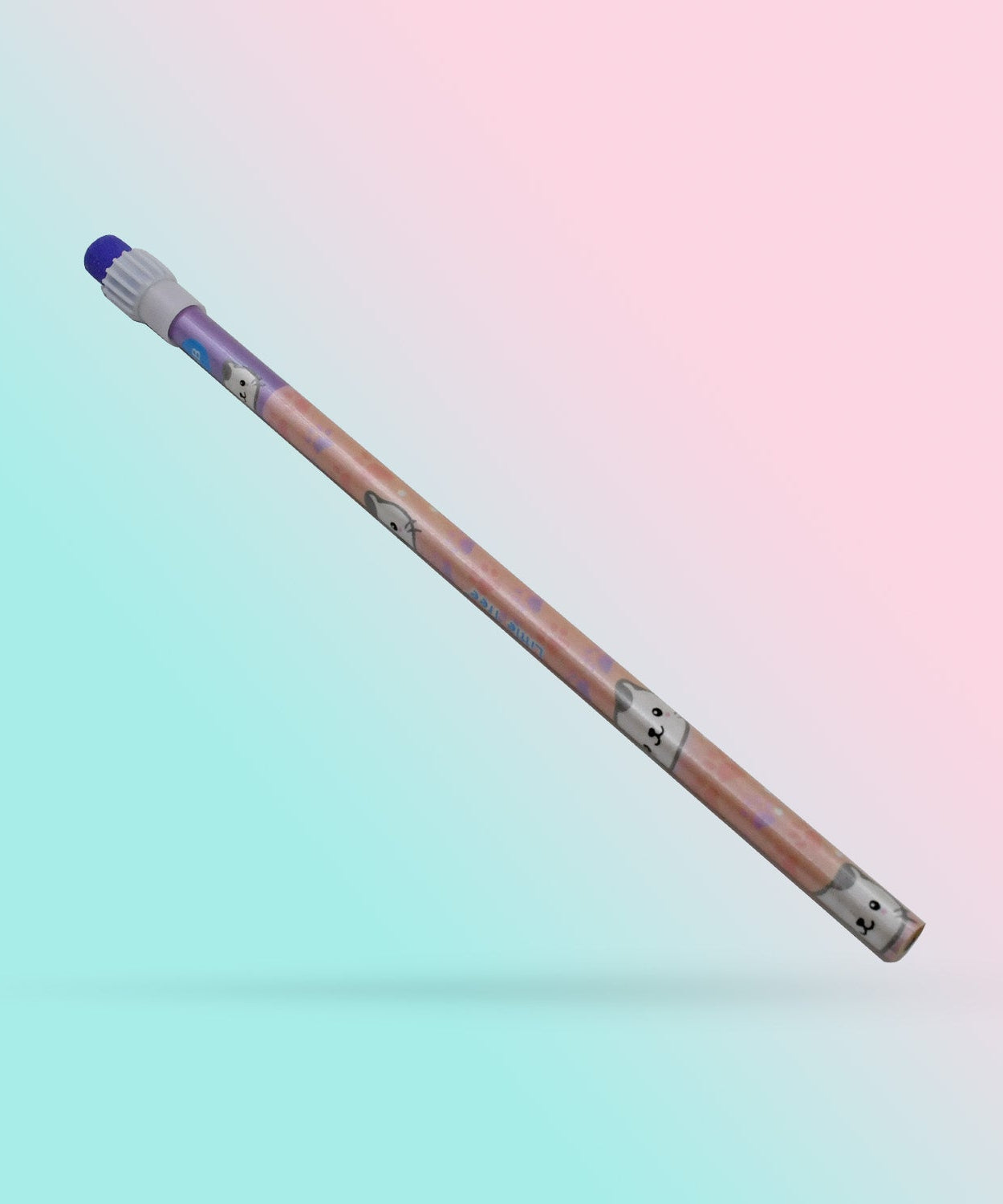 Fancy pencil set with erasers, ideal for kids' school use