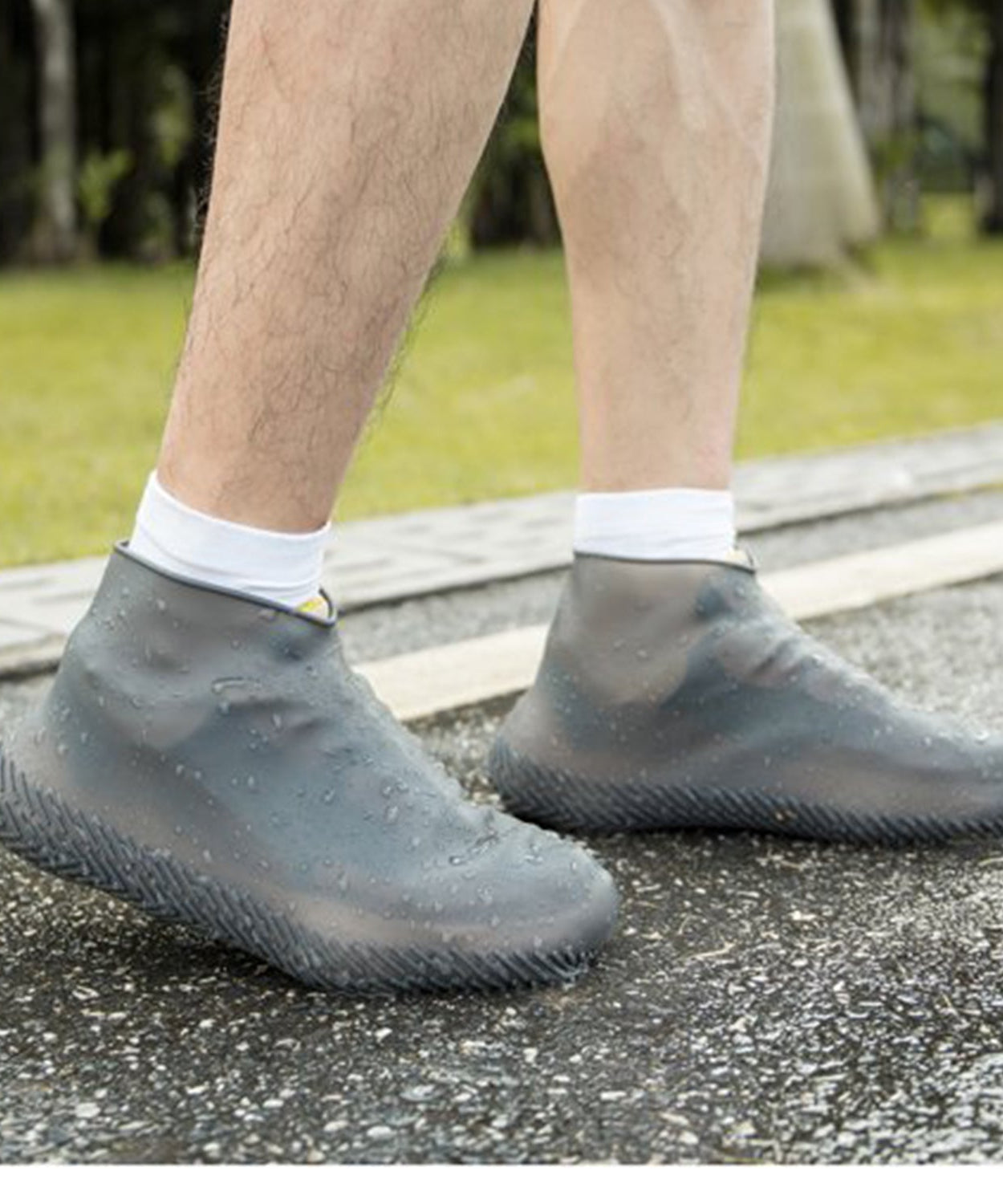 Grey waterproof boot cover