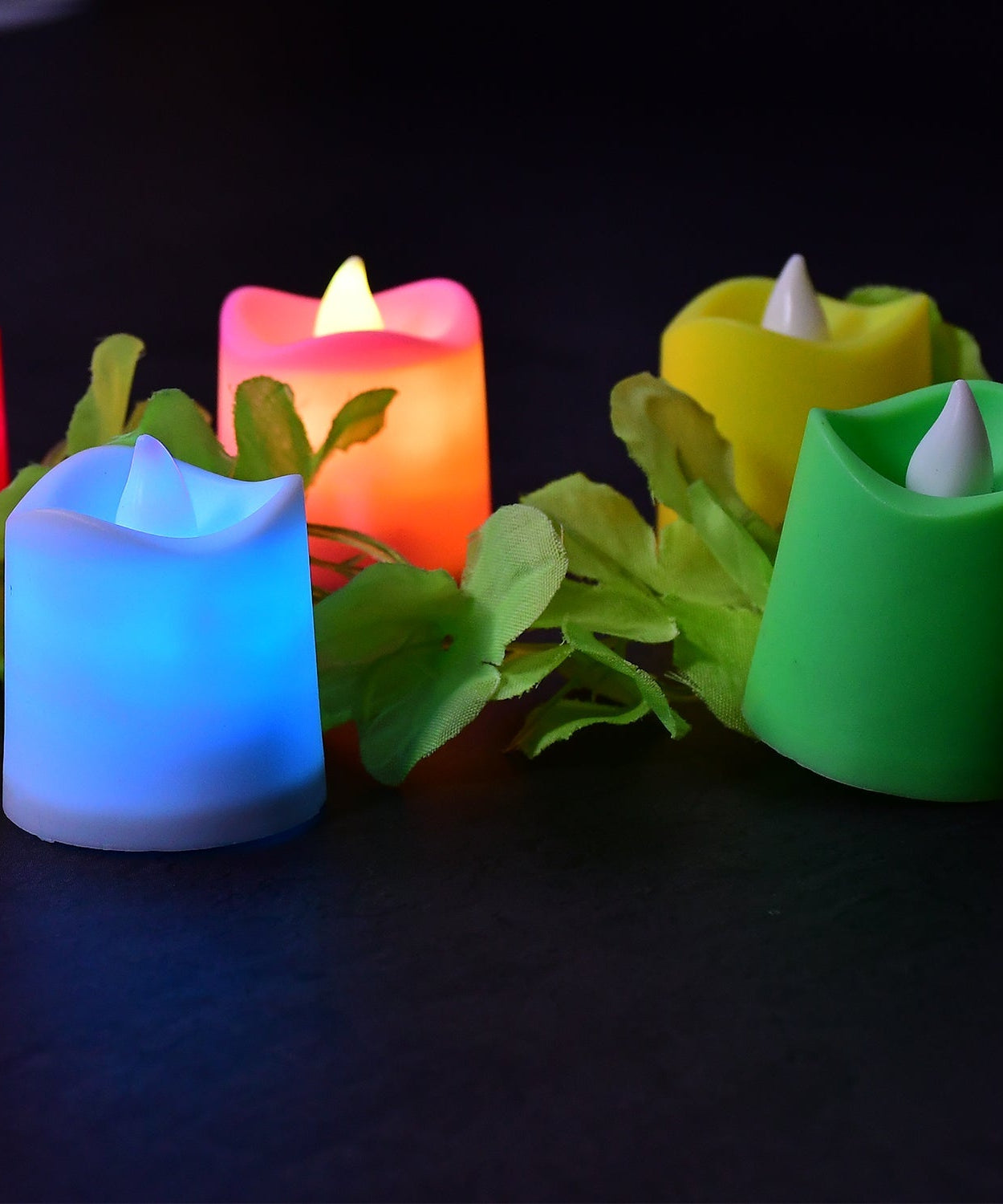 LED tealight candles, battery-operated, perfect for decorations