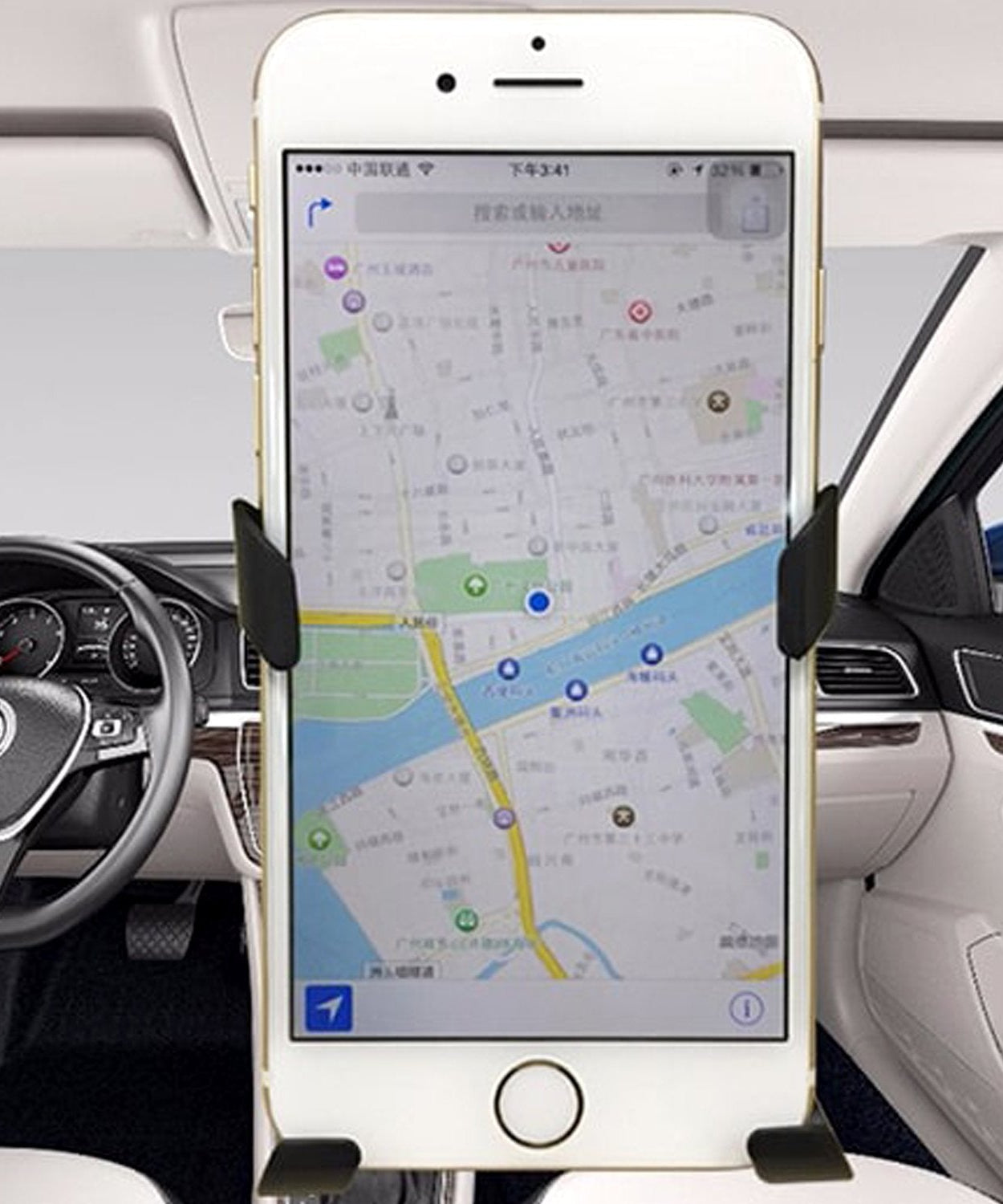 Adjustable air vent phone holder