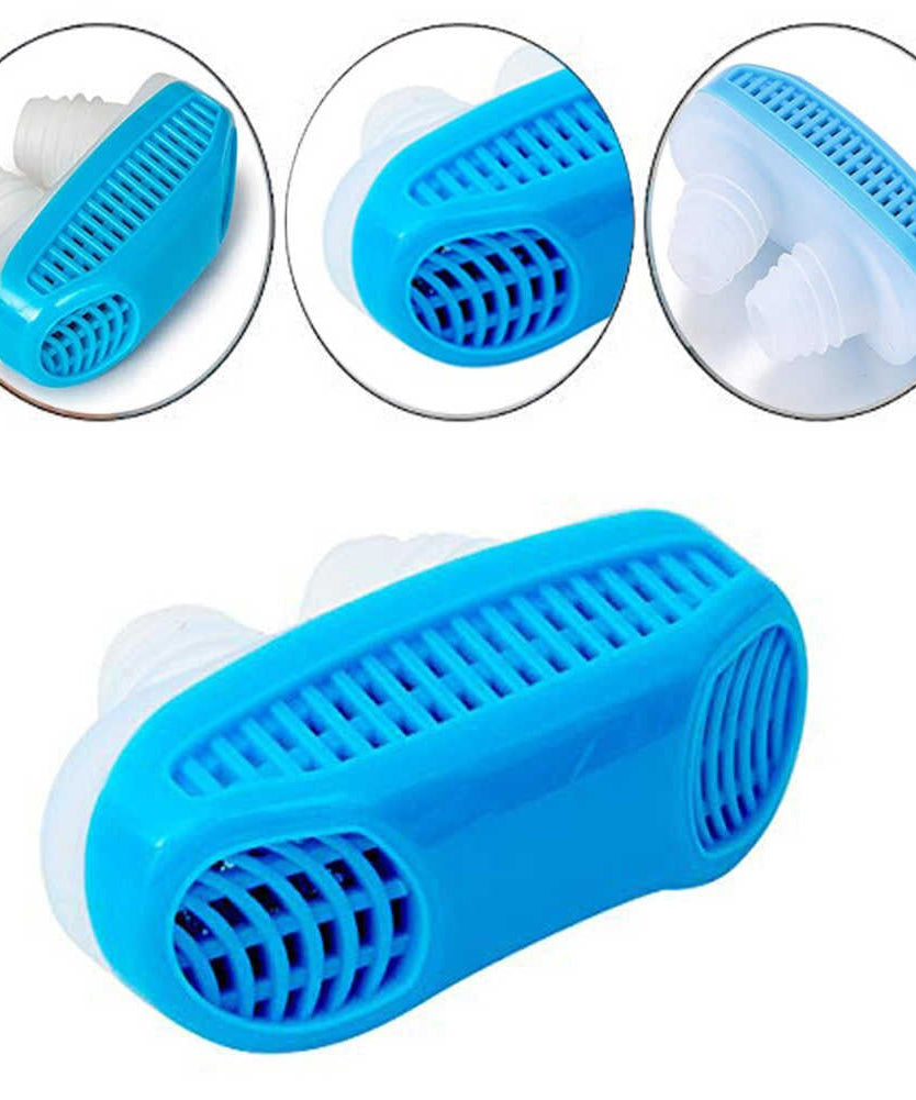 Dual-function nose clip for snoring prevention and air purification