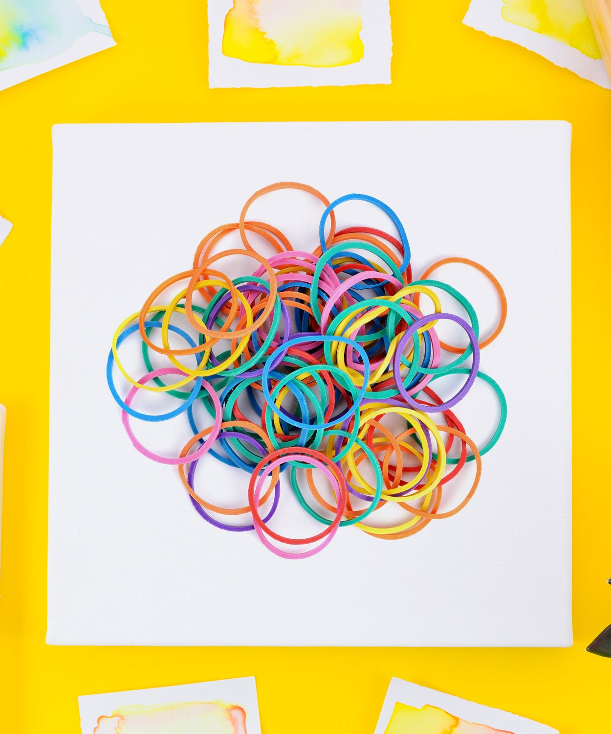 Strong & Reusable Rubber Bands: Multicolor for Office, Home & School, Hair accessories