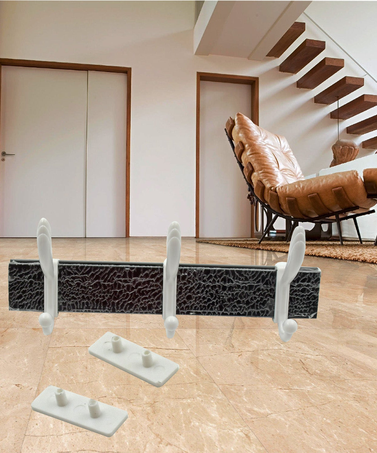 Wall Mounted Coat Hanger Rack – 6 Hooks for Clothes, Jackets & Hats