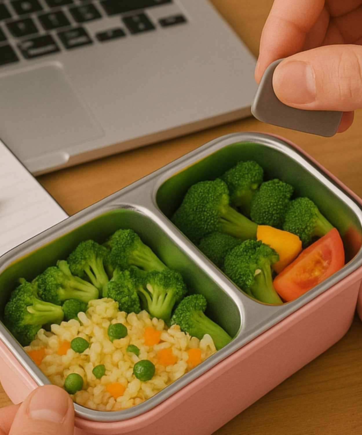 BPA-Free Snack Pack-2 Lunch Box – 2-Compartment