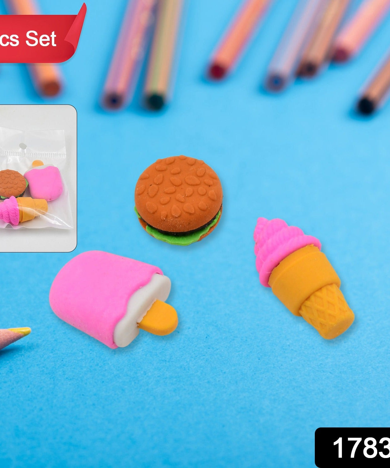 3 Pcs Set Eraser